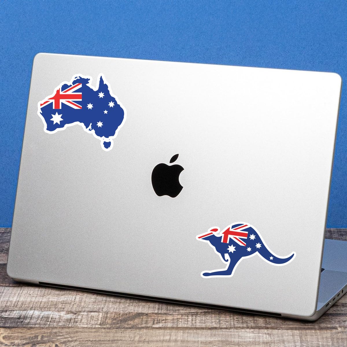 2 Pack Australia Flag Vinyl Stickers – 10cm Waterproof Map & Kangaroo Decals - Aussie Travel Stickers for Laptop, Car, Luggage, Scrapbook, Notebook, Cars, Windows — view 2
