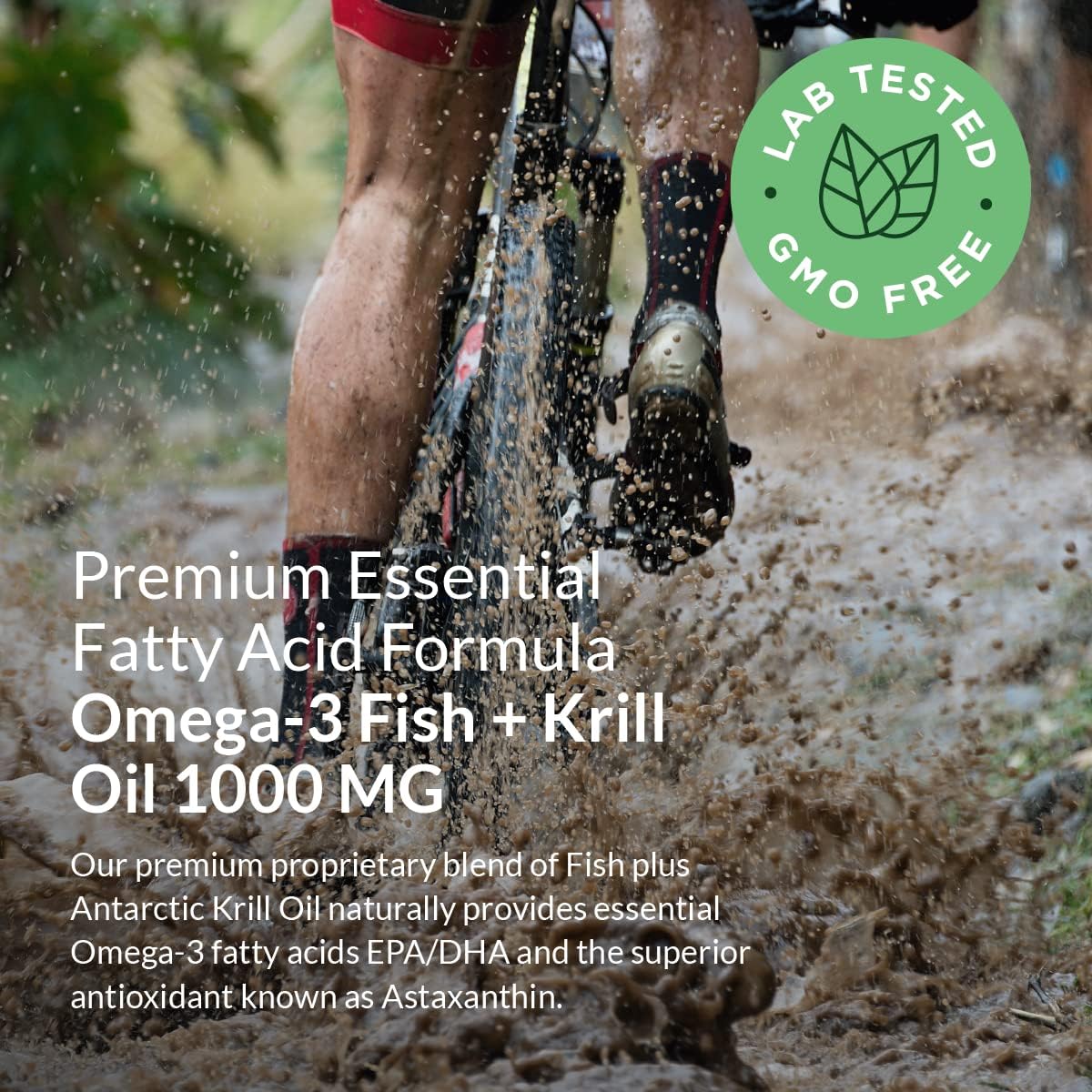 Futurebiotics Omega-3 Fish + Krill Oil 1000 MG Omega-3 EPA/DHA & Astaxanthin - Non-GMO