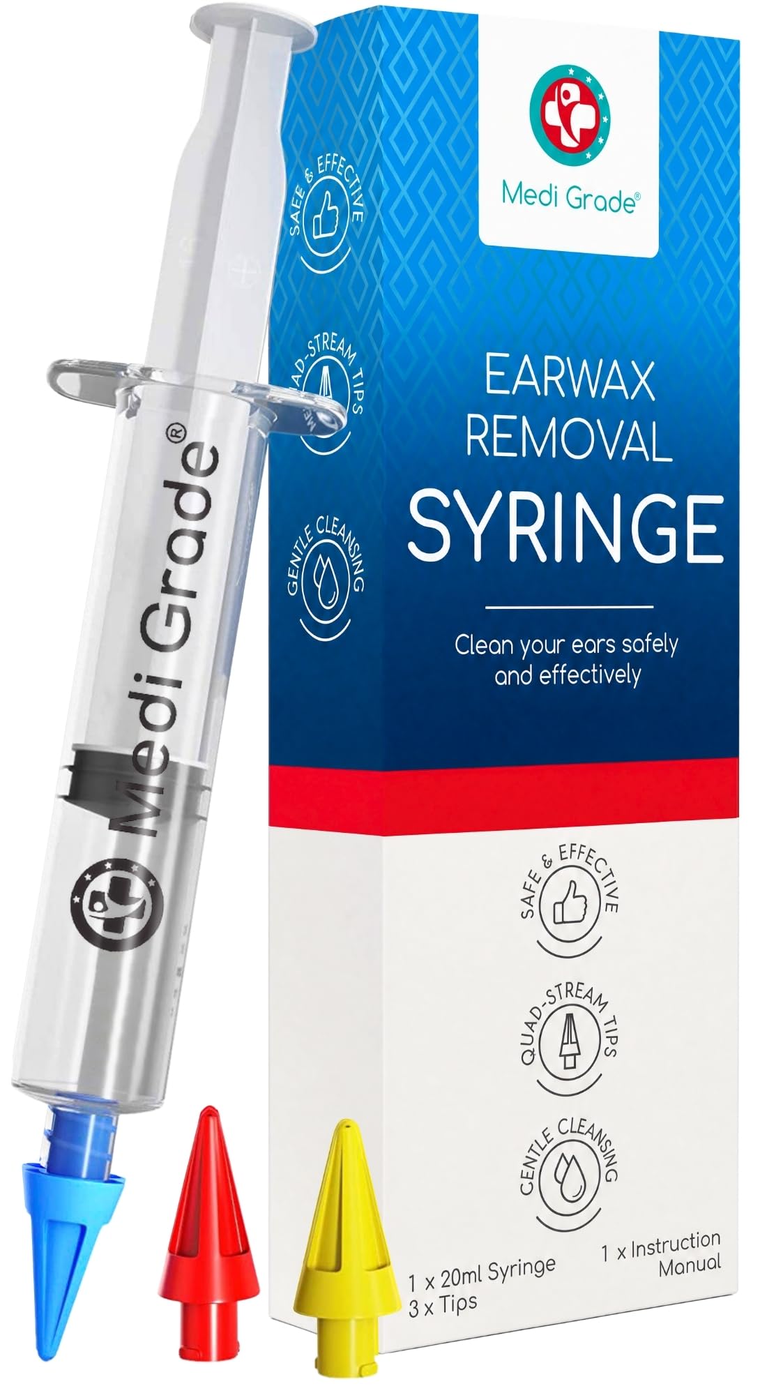 Medi Grade Ear Irrigation Flushing System, 60ml Ear Wax Removal Syringe — Amazon image 10
