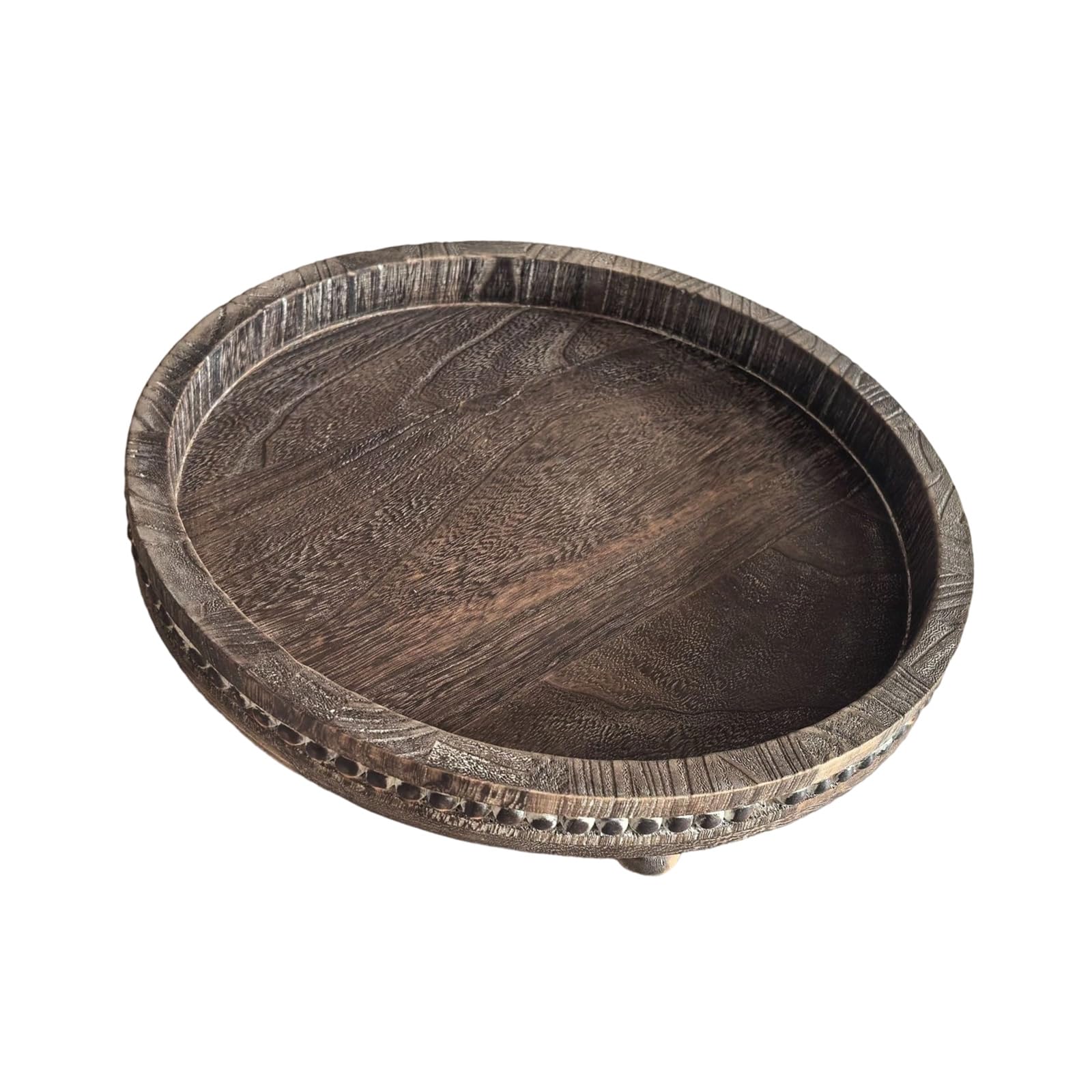 our fave Handicraftsman Wooden Centerpiece Tray Excellent for Home Decor Jewelry Storage and Tabletop Organization Entryway Catchall Tray