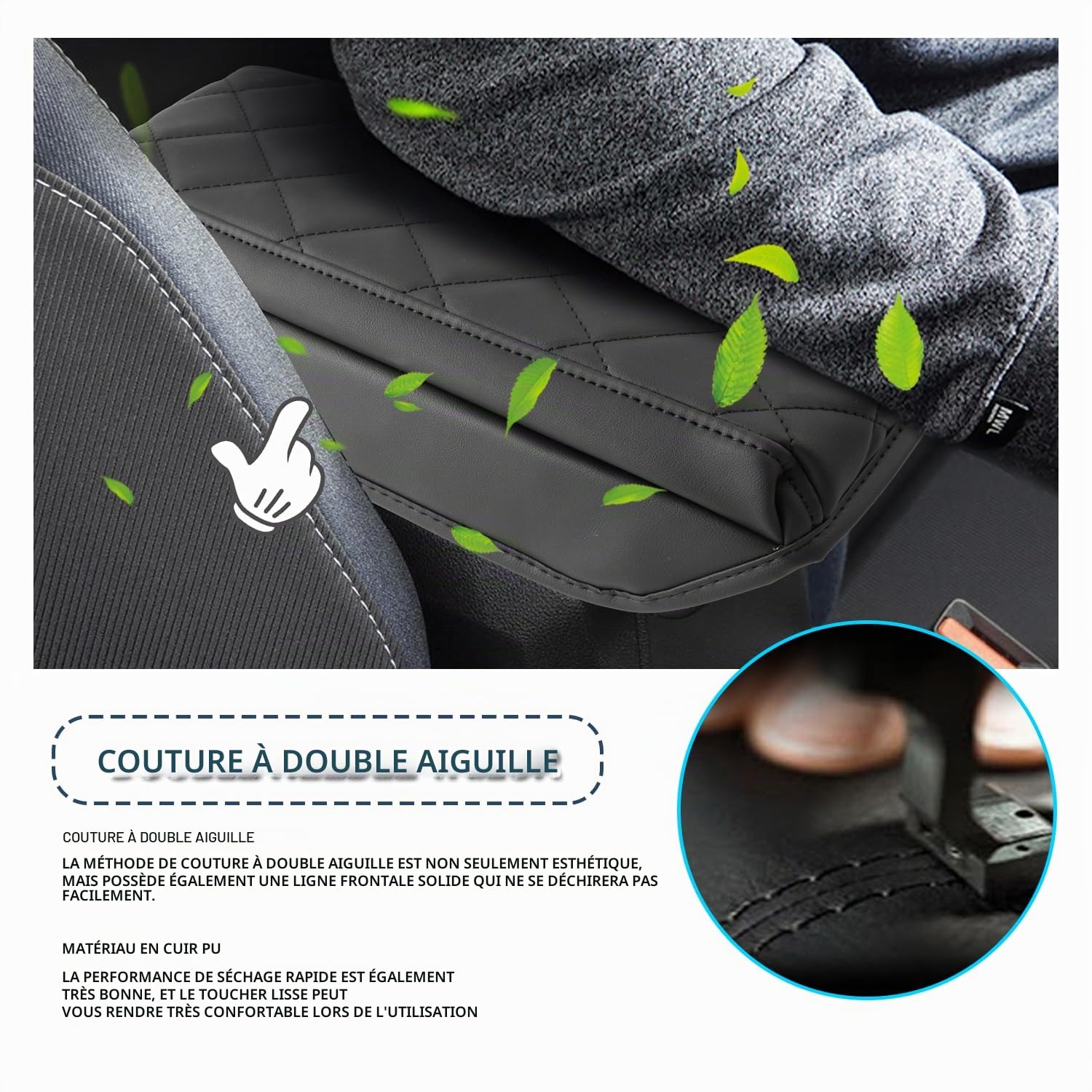 Ruiya Compatible avec Dacia Duster 3 2024 2025 2026 Housse d'accoudoir central, Couvercle de boîte d'accoudoir Étui de Protection Console Protection d'accoudoir Dacia Duster Accessoire