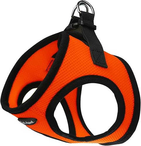 Bark Appeal Arnés de perro naranja para mascotas pequeñas y medianas  Tamaño actualizado, volver a medir es esencial  Arnés de chaleco suave