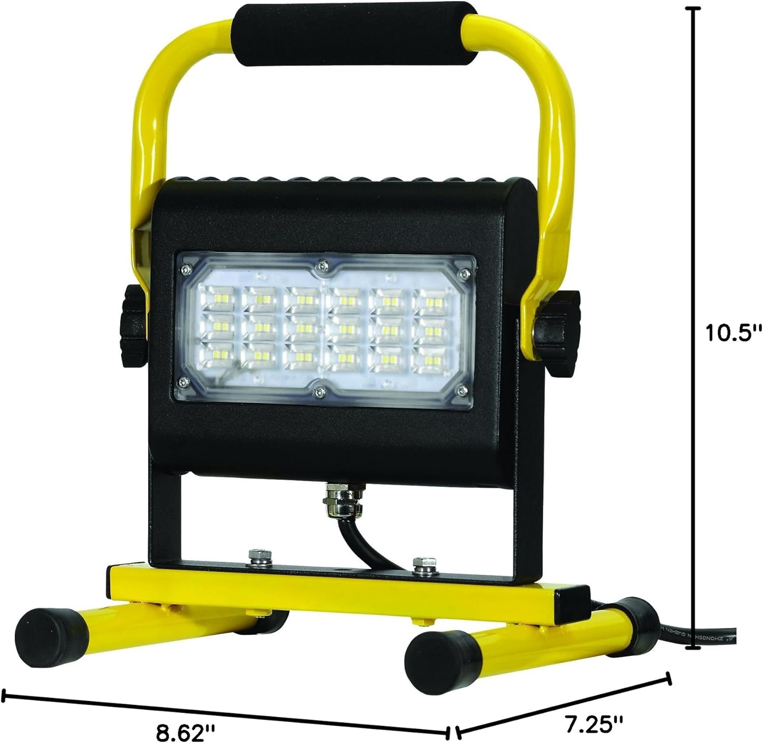 ProLight 411030 Probuilt Slim Series 30-Watt LED Work Light-Single Head w/Floor Stand, Yellow/Black