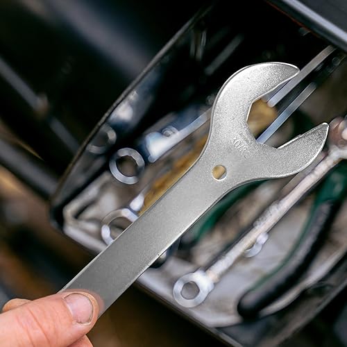 Miniatura 7 de Kawlity Llave de bicicleta 4 en 1 Metal 1.181 in1.260 in1.417 in1.575 in Llave de pedal de auriculares de bicicleta herramienta herramienta de