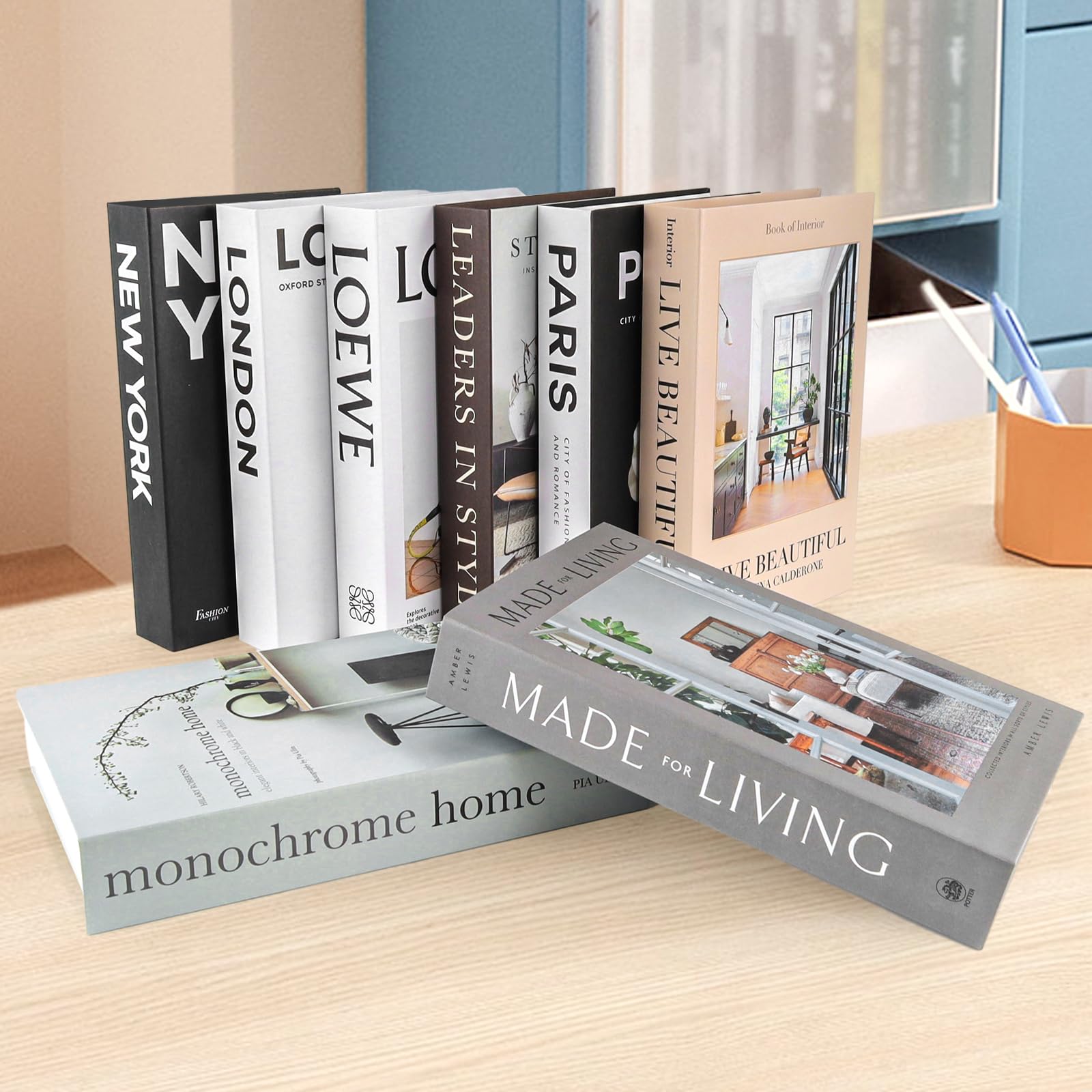 Libri decorativi da 1 pezzo per la decorazione domestica, libri