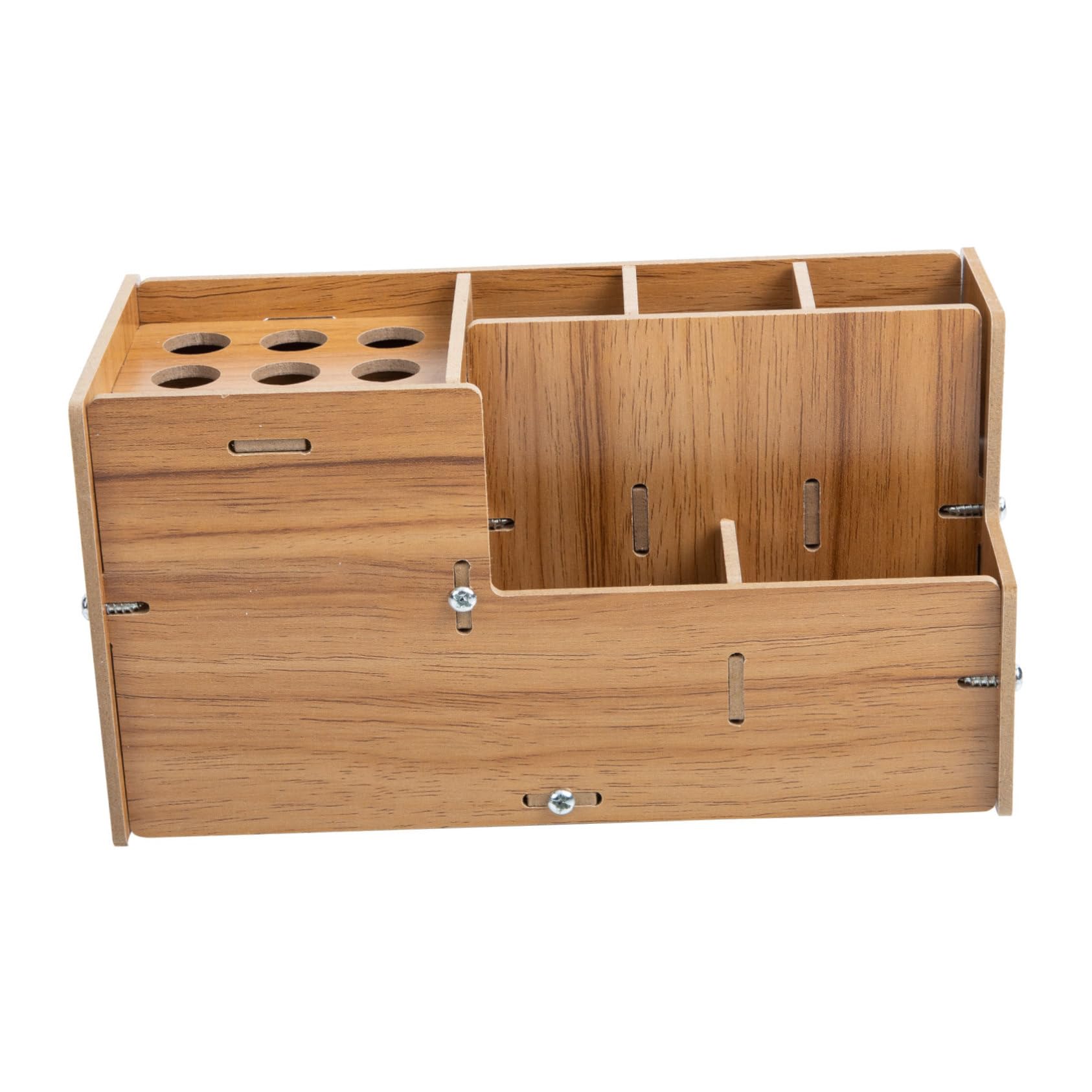 Mipcase Soporte Organizador para Tijeras y Peines de Peluquería 1 Unidad Tamaño Mediano Madera Resistente Antideslizante para Barbería Profesional y Uso Doméstico