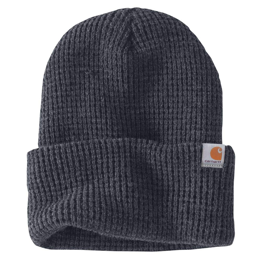 Carhartt Knit Insulated Waffle Beanie-Coal Heather-OFA