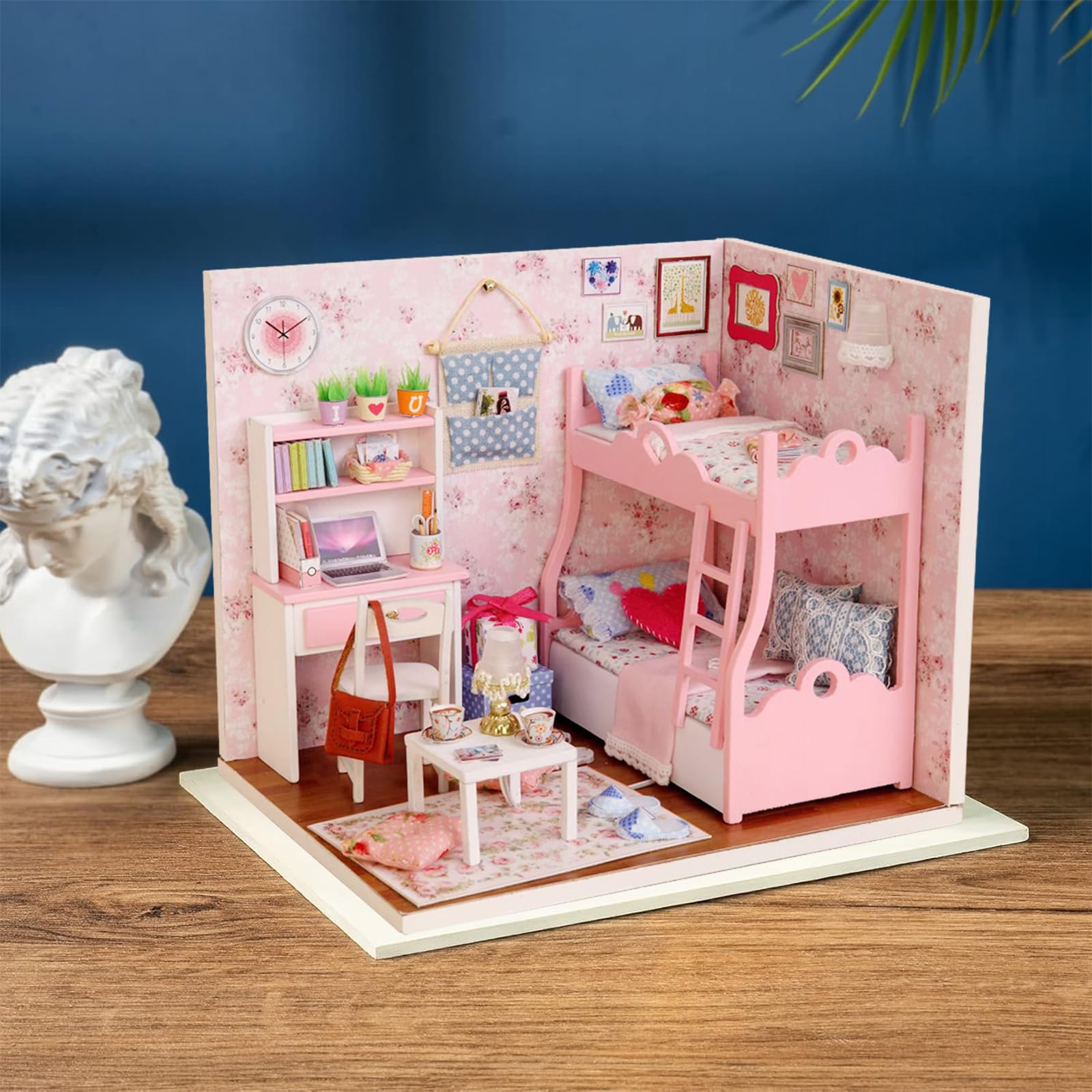 DIY Casa di Bambola in Legno in Miniatura Casa Kit