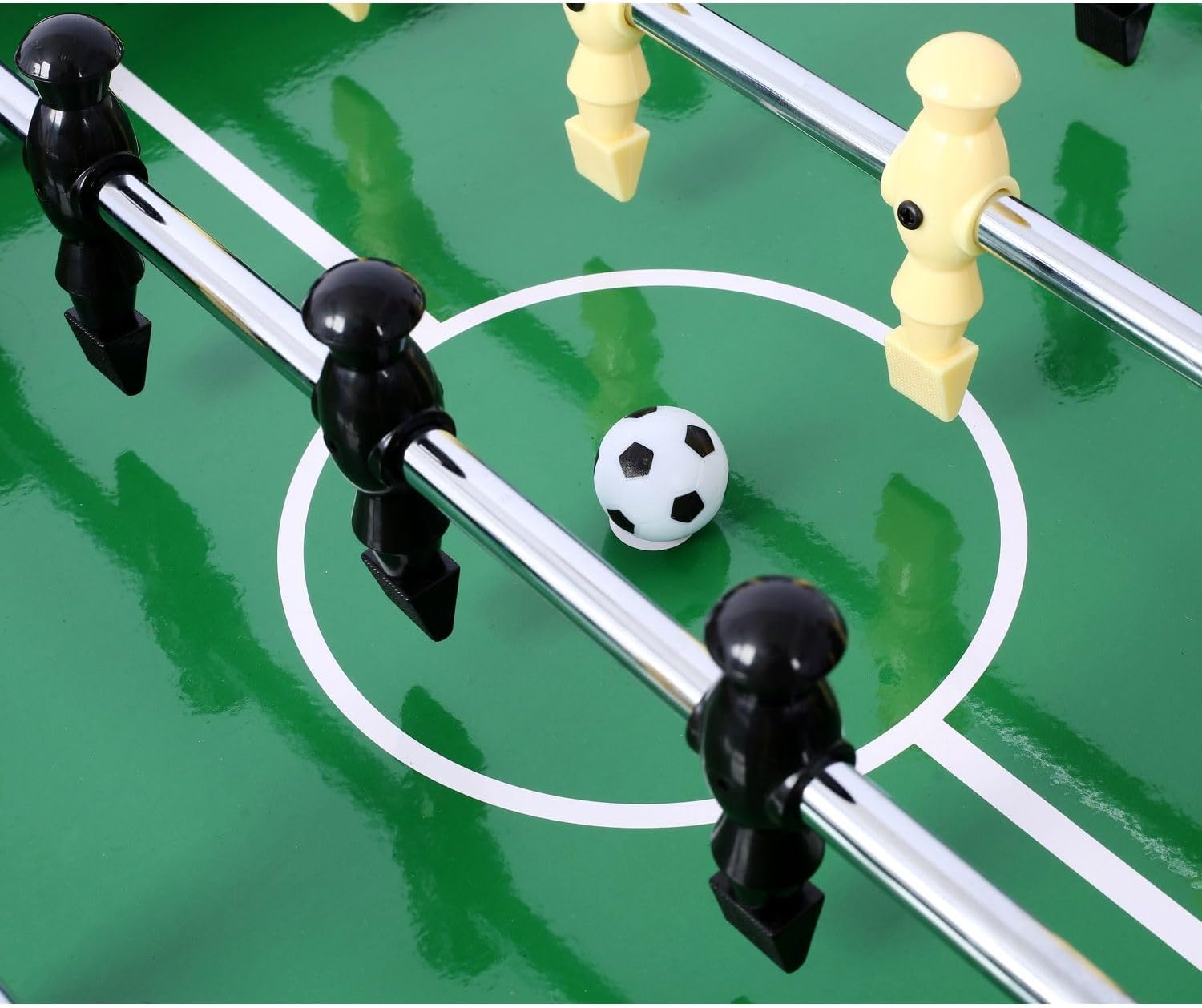 5-in-1 Combo Game Table, 43 x 24 x 32 inches, Billiards, Hockey, Foosball, Ping Pong, Basketball, Black