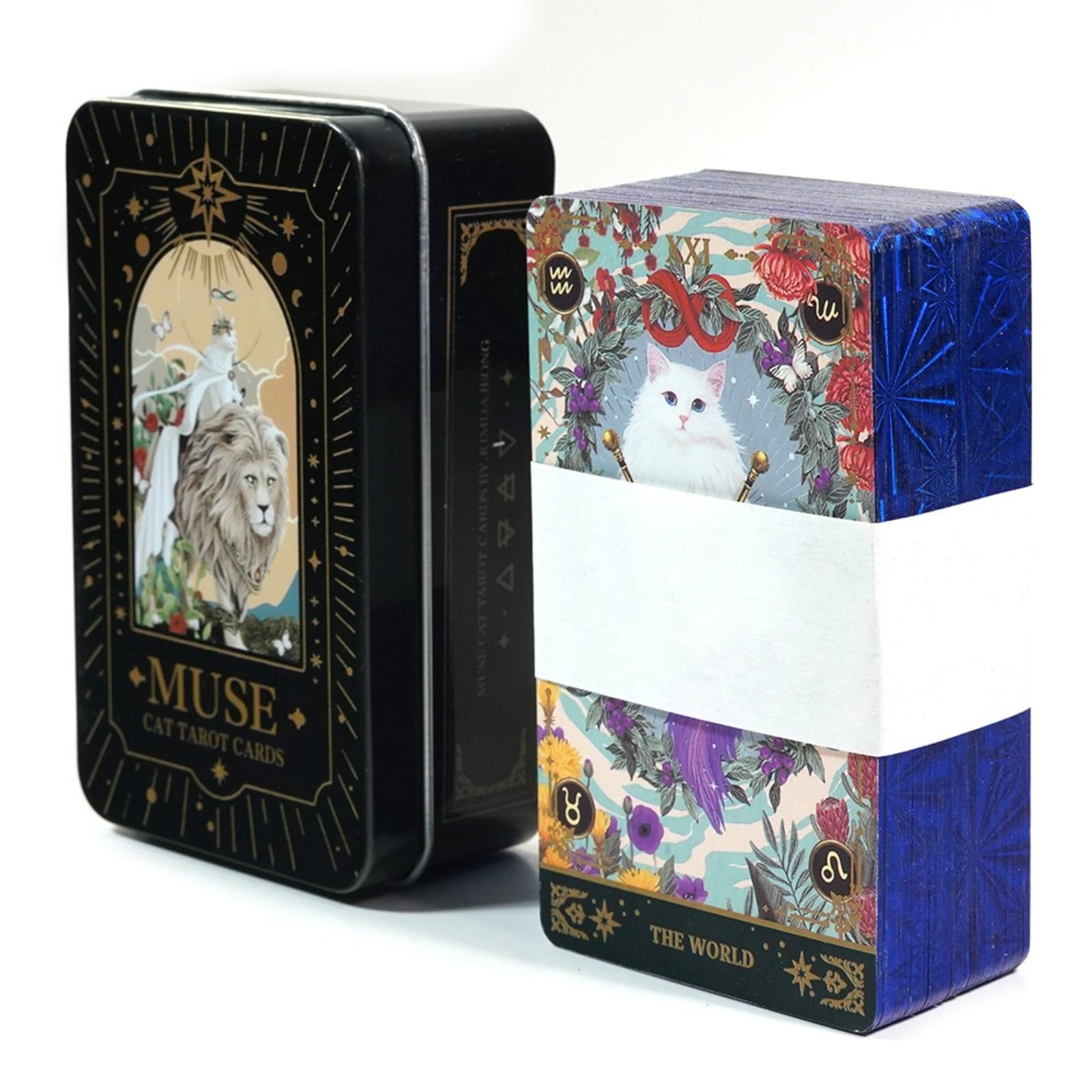 Amazon.co.jp: MUSECATタロットカード-10,2 x 6 cm、プレミアムブルー