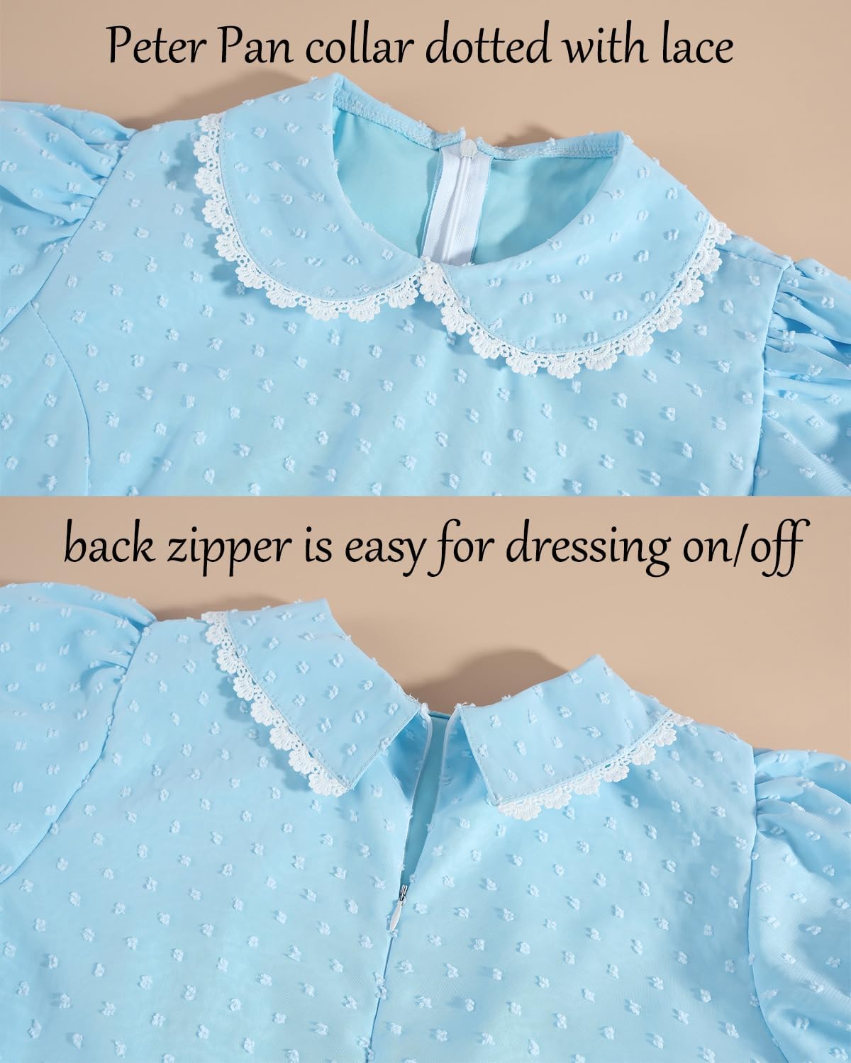 LTAKK Women Grady Twins Costume Creepy Doll Twins Dresses Adult Scary Halloween Cosplay