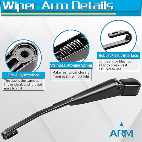 Miniatura 2 de Escobilla del brazo del limpiaparabrisas trasero, repuesto para Honda CRV 2012-2016 – Reemplazo del conjunto del limpiaparabrisas trasero ZOFFI –