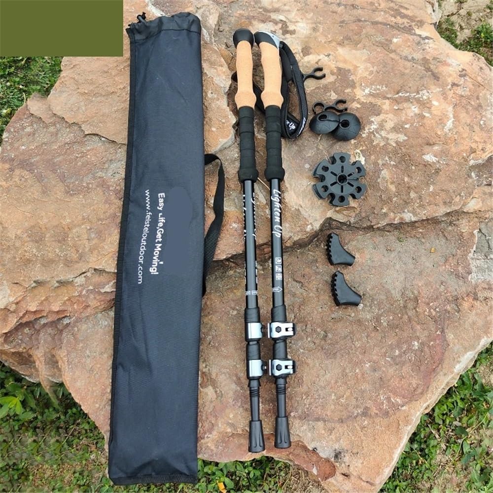 2 szt. Kijki wspinaczkowe 290g kijki trekkingowe ze stopu aluminium laska 등산스틱 składane kije teleskopowe lekkie z torbą do przechowywania