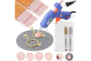 WASOHLING Pearl Pink Wax Seal Kits with Wax Pens