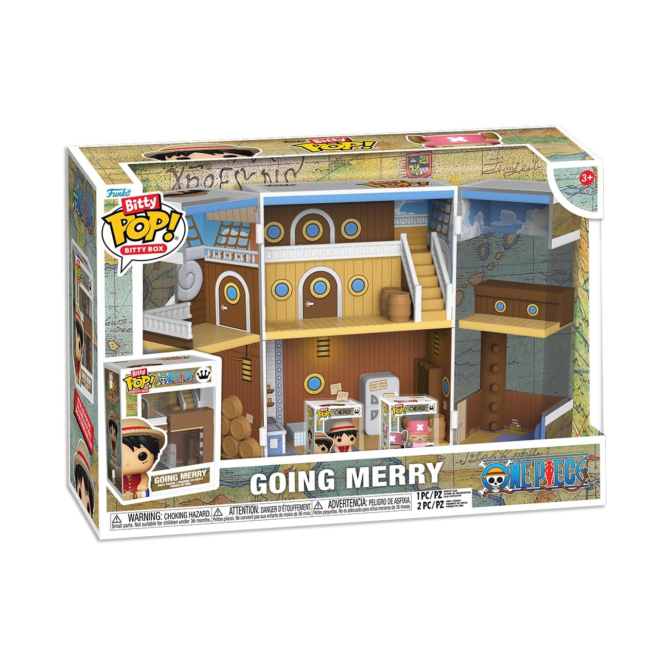 Funko Bitty POP! Boxes: One Piece - Going Merry - Luffy and Chopper
