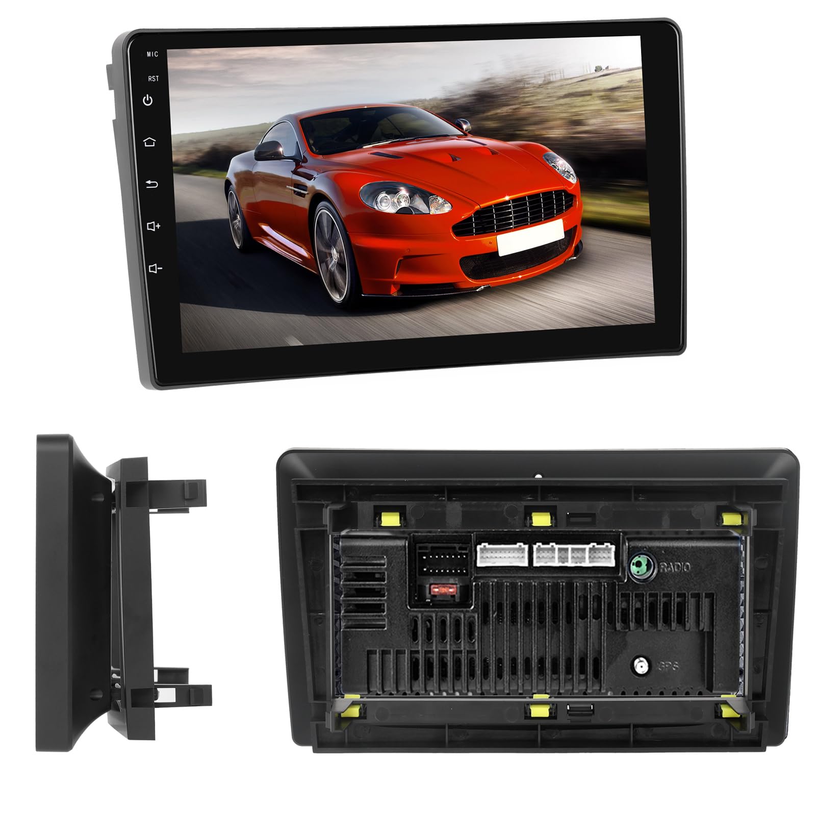 2+64GB Android Autoradio Wireless Carplay pour Opel Astra H, Zafira B, Corse C D, Tactile Écran 9 Pouces Bluetooth Poste Radio Voiture Android Auto Caméra de Recul, Radio avec GPS WiFi EQ FM RDS