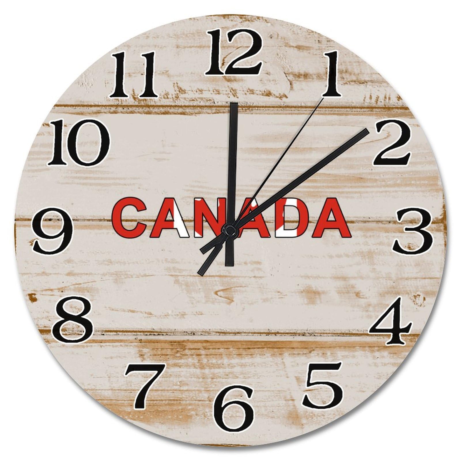 Horloge murale Canada 38,1 cm pour salon et cuisine rustique