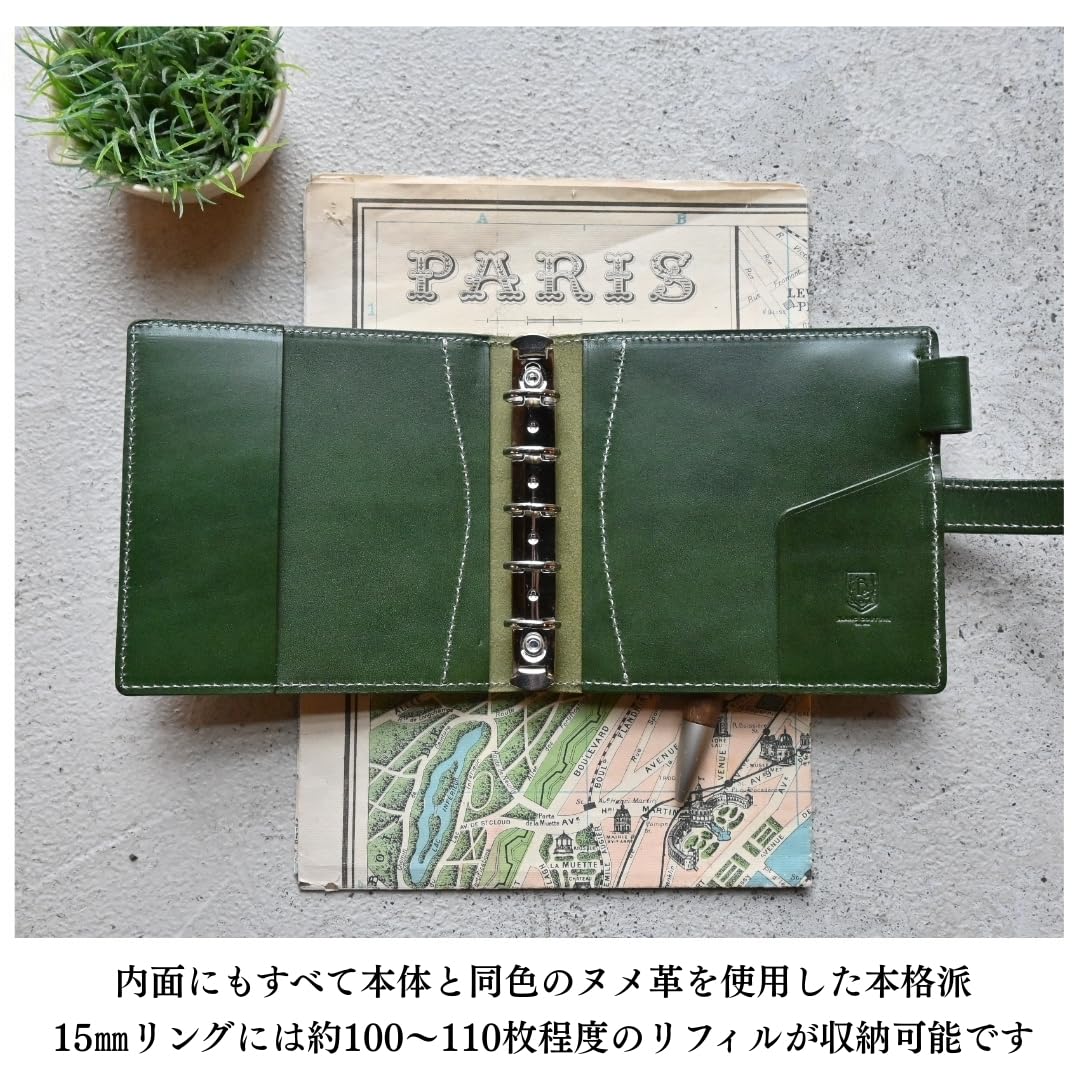 M5スクエア システム手帳 コニャック Amazon.co.jp: BlancCouture システム手帳 革 M5スクエア サイズ