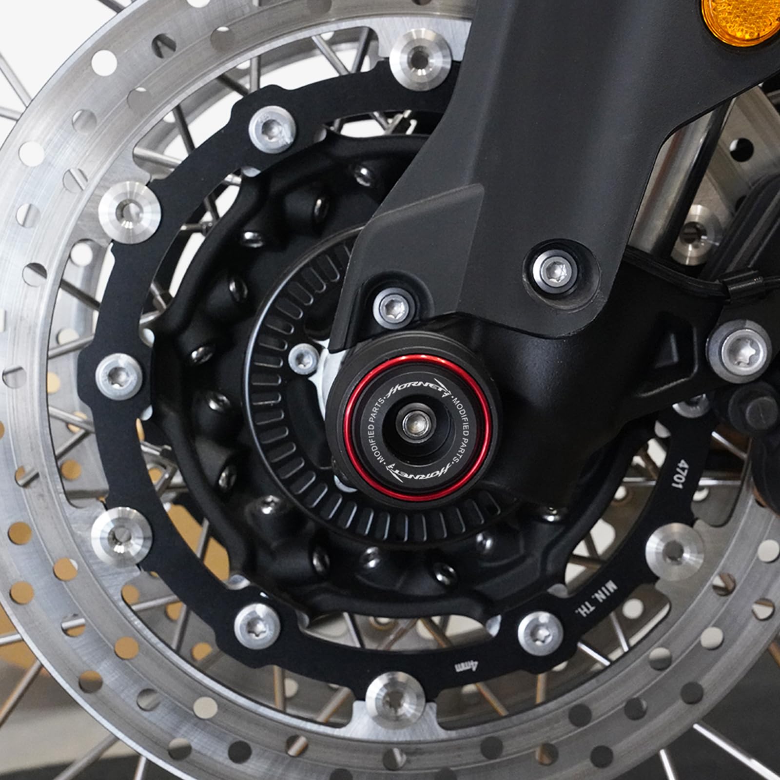 Passend Für CB750 CB 750 Hornet CB1000 CB 1000 Hornet SP 2023 2024 2025 Zubehör GabelSchutz Sturzpads Motorrad Hinterrad Vorderachse Fallschutz Radschutz (Rot)