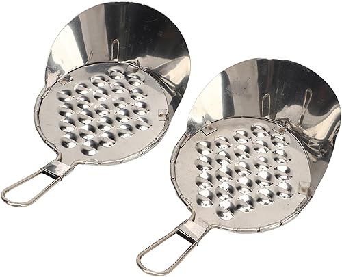 2 raspadores de gelatina multiusos, raspador de fideos fríos de metal, rallador de queso, conveniente herramienta de preparación de alimentos para