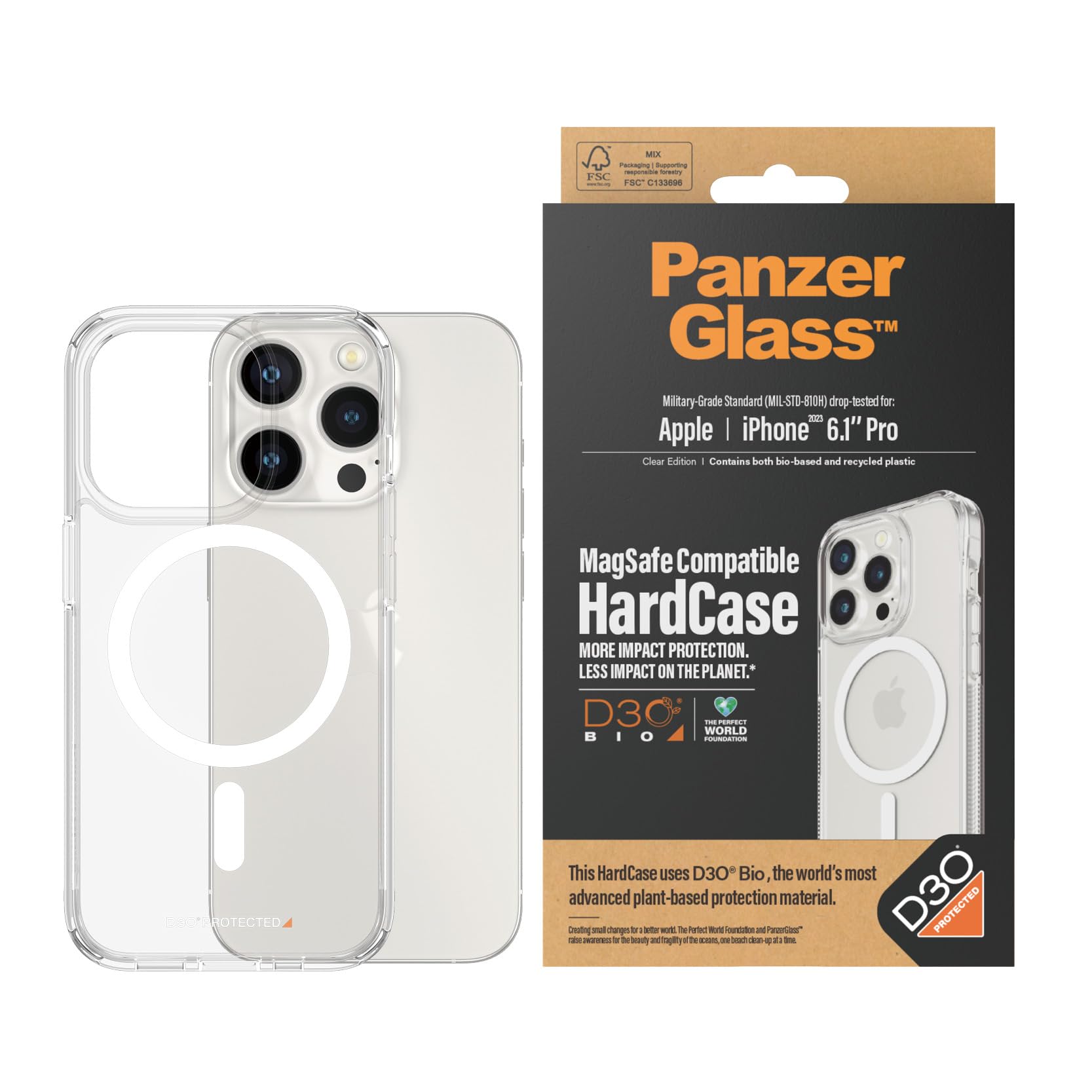 Panzer Glass iPhone 15 MagSafe対応ハードケース 楽天ビック