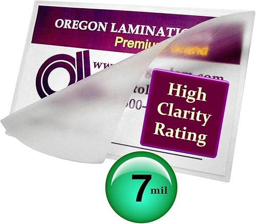 Vista 4 de Bolsas de laminación credenciales de 7 mil 2-34 x 5-116 cantidad 50 mangas de laminación