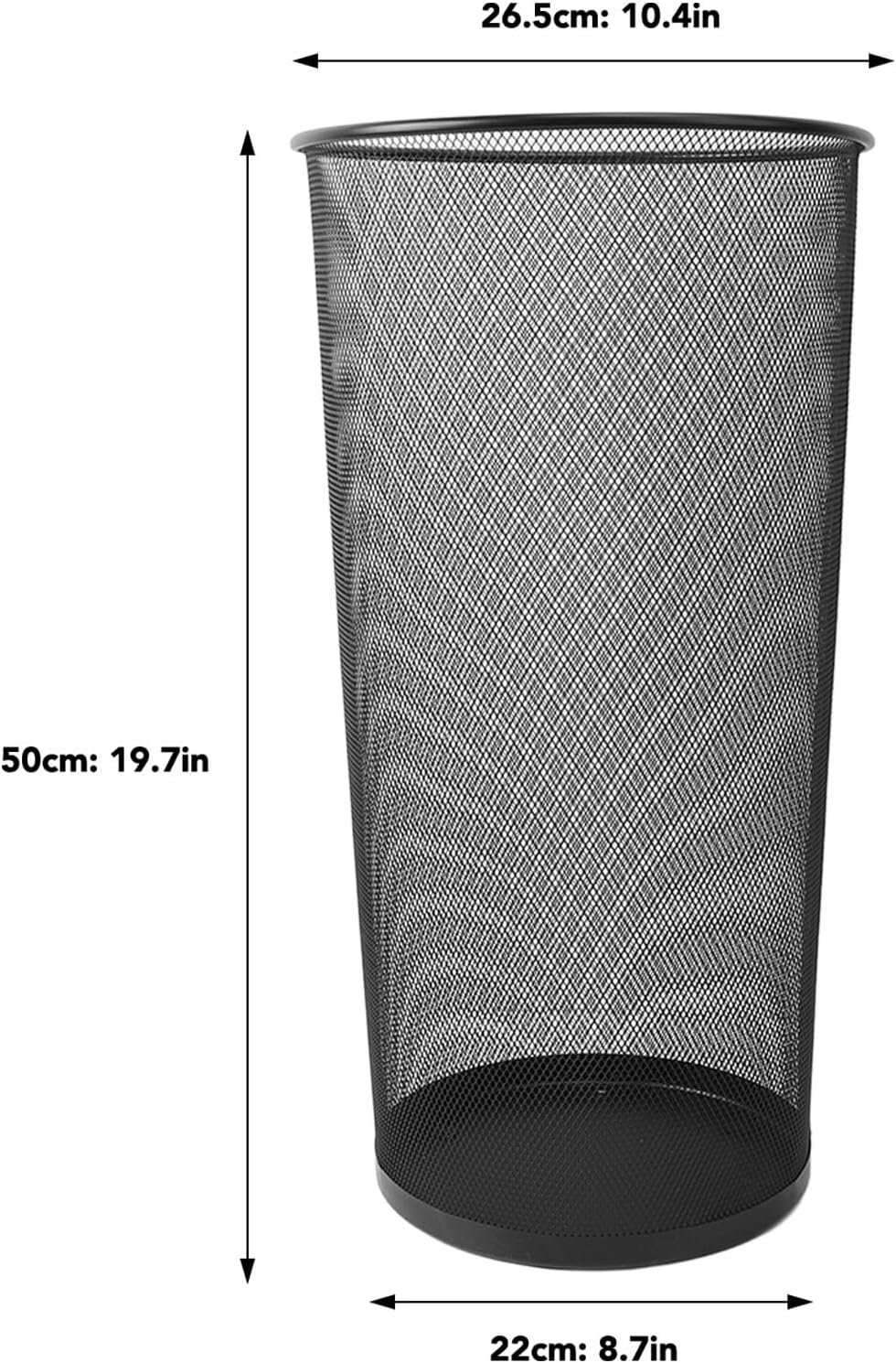 Metal Mesh Compact Umbrella Holder for Indoor Quick Drying Entryway Organization Black, for Home Office Hotel