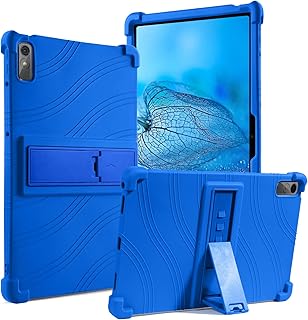 DUEDUE Case for Lenovo Tab P11 2nd Gen/Xiaoxin Pad Plus 2023, Soft Silicone Tablet Case with Adjustable Stand Cover for Lenovo Tab P11 Gen 2 11.5 inch Tablet（TB350FU/TB350XU） Blue