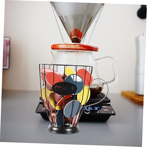 Miniatura 2 de Luxshiny decoración del soporte de la cápsula de café para la cocina accesorios de la máquina de café hierro soporte de la cápsula de café cesta de