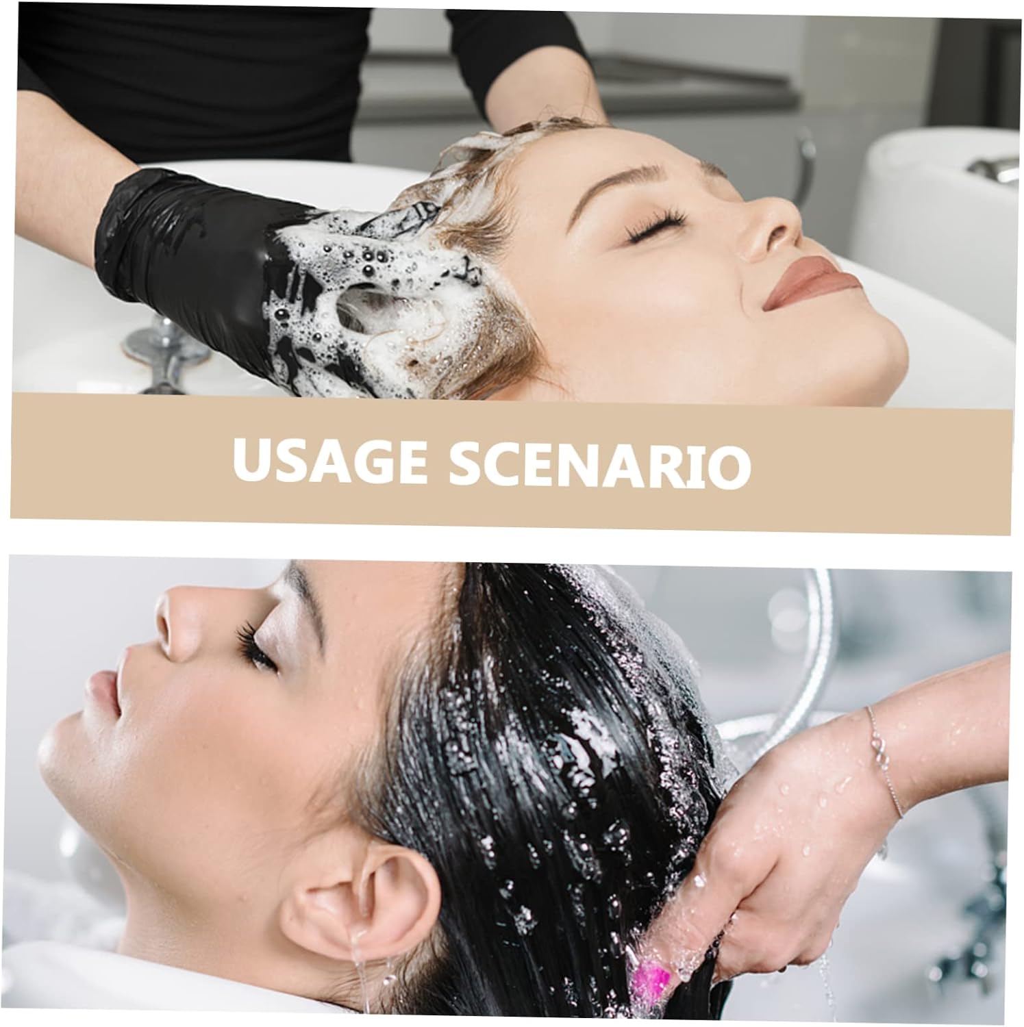 Outanaya Plastic Hair Washing Tray Shampoo Rinse Board for Salon Portable Hair Spa Accessory Lightweight Ergonomic Design