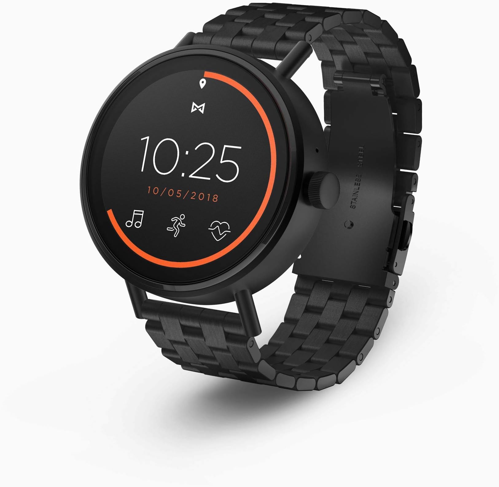 Misfit Vapor 2 Digital Connected Black Silicone Men's Smartwatch MIS7202