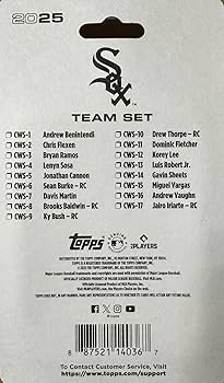 Amazon.com: Chicago White Sox 2025 Topps Factory Sealed 17