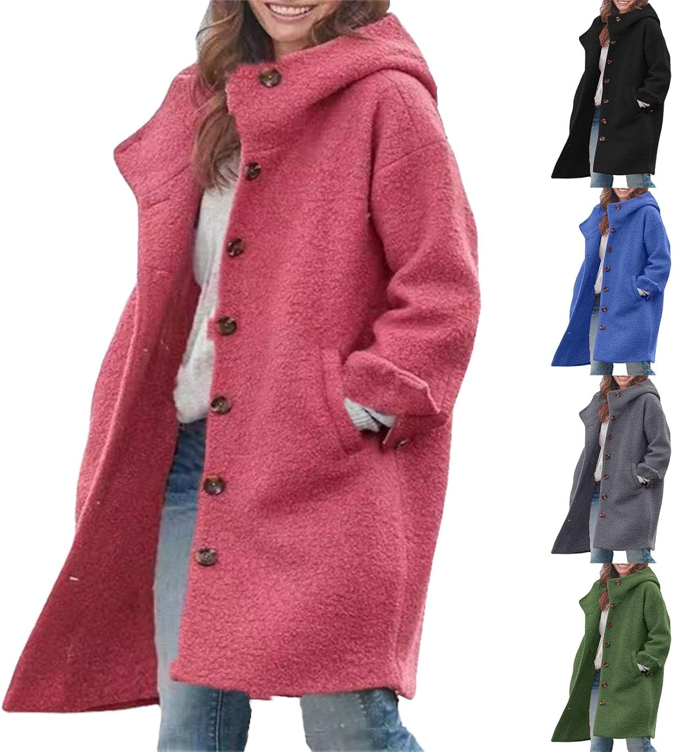 JOFOW trench coat women wool coats for women long coat women womens dress coat