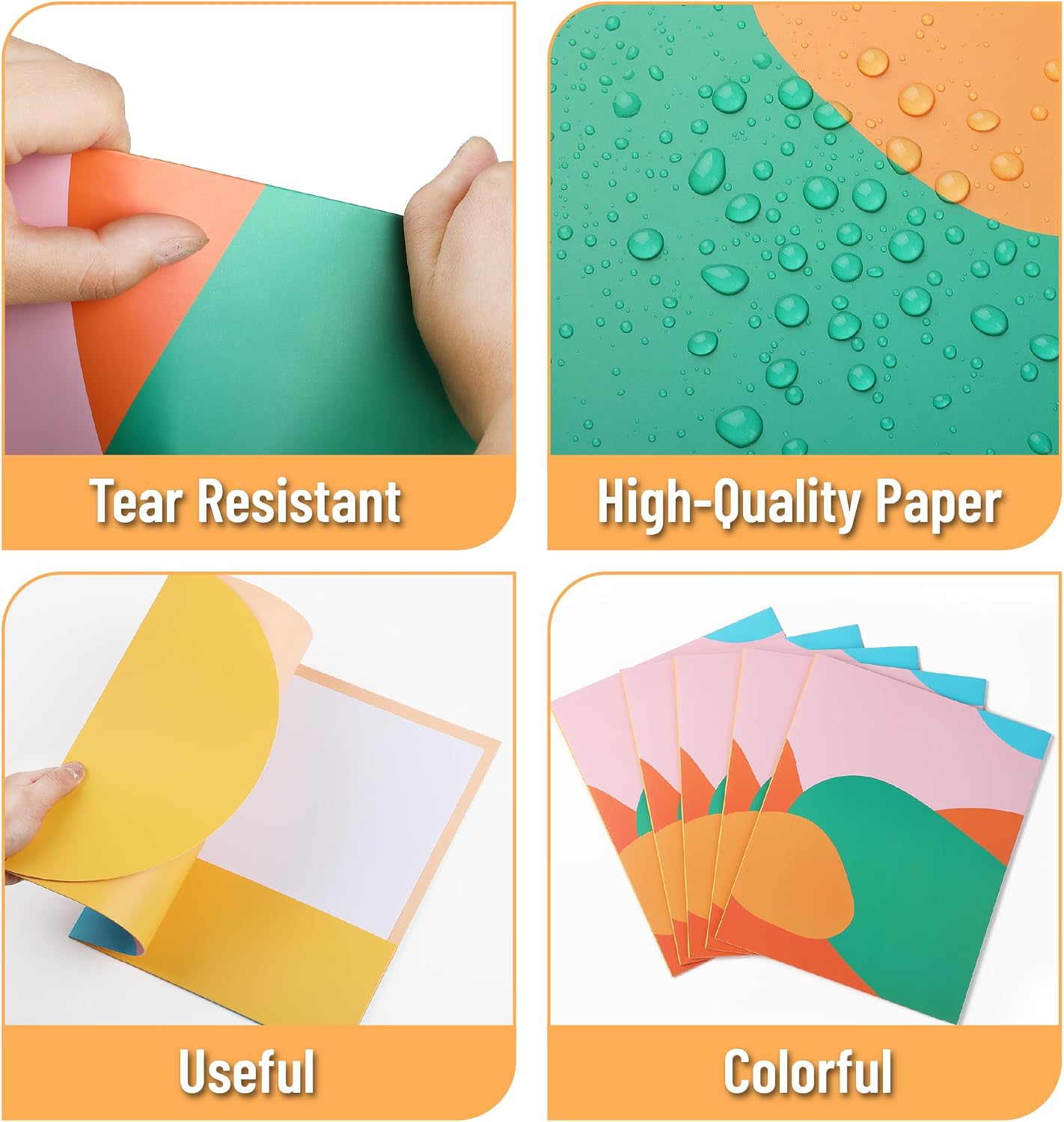 Mr. Pen- Cute Paper Folders with Pockets, 5 pcs, Artwork Design image 4