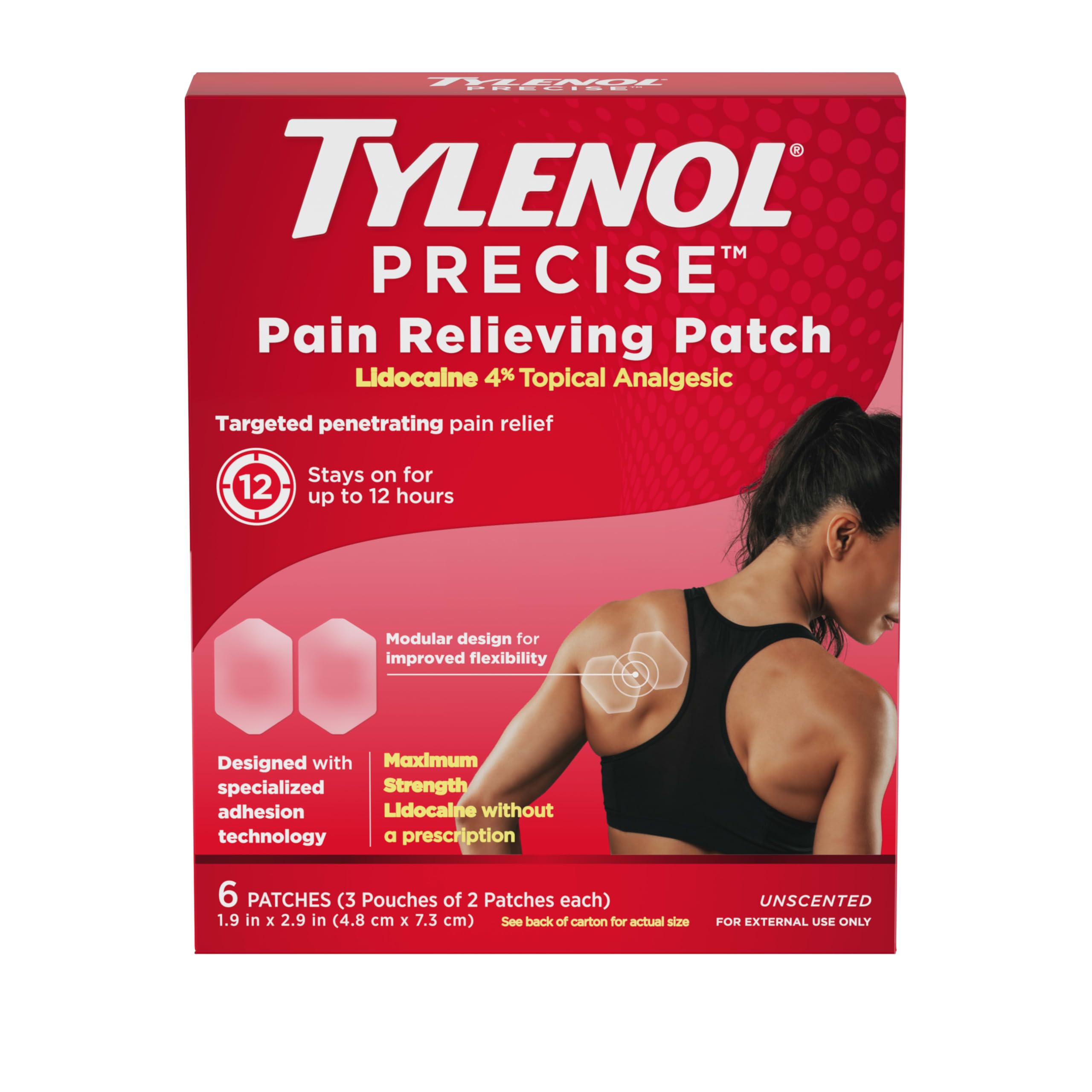 Tylenol Precise Pain Relieving 4% Lidocaine Patches, 4 ct — Amazon image 11