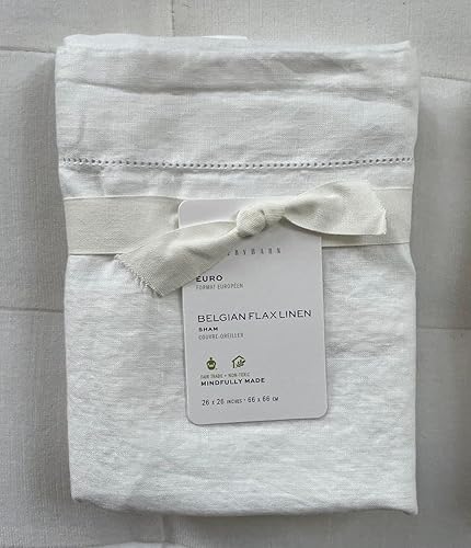 Miniatura 2 de Pottery Barn Fundas europeas de lino belga * Juego de dos* Blanco