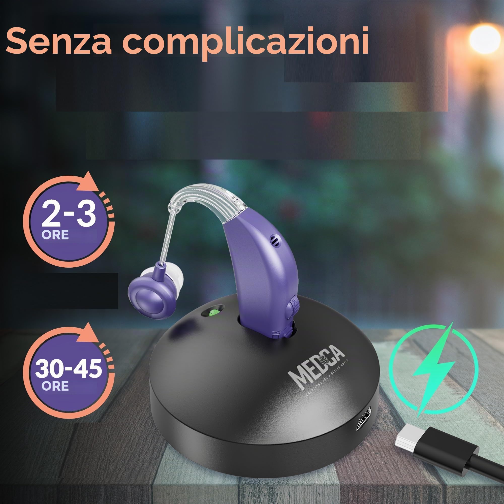 MEDca Premium Active Modello "LYBS" per sport e attività all'aperto, (viola)