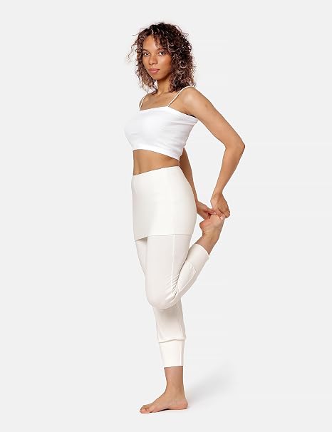 Pantalon 3/4 Capri Avec Jupe Courte Bellivalini Femme - Sport Yoga Pilates Été