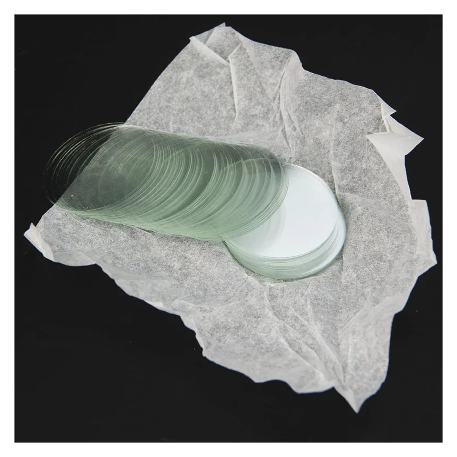 60mm 70mm 80mm duże okrągłe szkło mikroskopowe slajdy pokrywy szkiełka puste szkiełka grubość 0,13-0,17mm 100 sztuk(80mm)