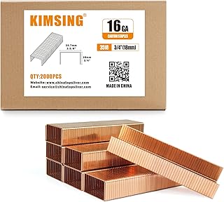 16 Gauge 1-3/8" Crown 3/4" (18 mm) Length Carton Closing Staples 2,000 PCS/Box for Cardboard Box Stapler