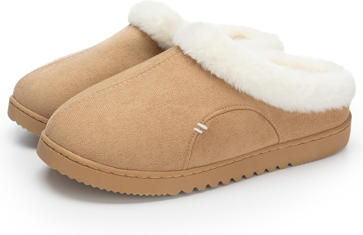 NineCiFun Women's Suede Memory Foam Slippers Plush Faux Fur Lining House Shoes with Non-Slip Sole for Indoor Outdoor Comfort - Image 7