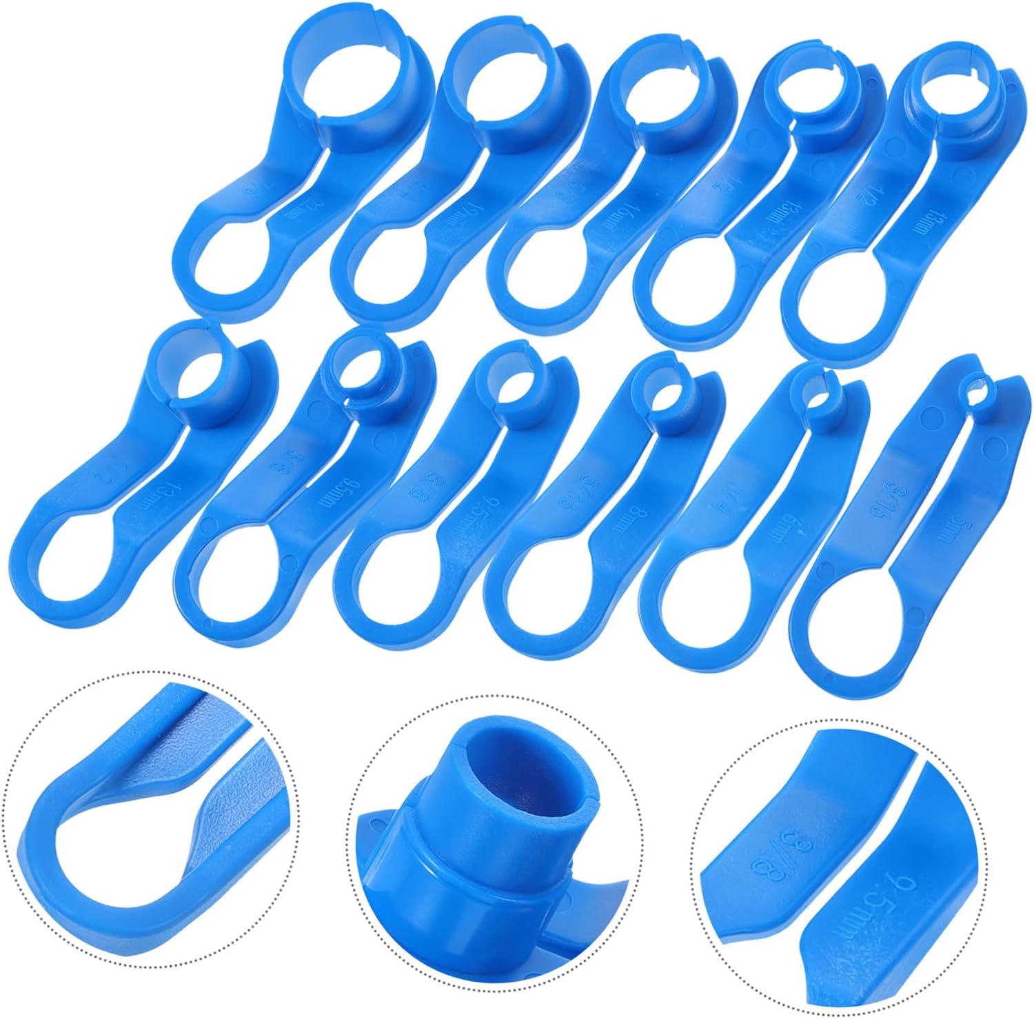GLEAVI 1set Fuel Line Disconnect Tools Kit Fluorine Removal Tool for Quick Disconnect Couplings Automotive Air Conditioning and Fuel Line Repair
