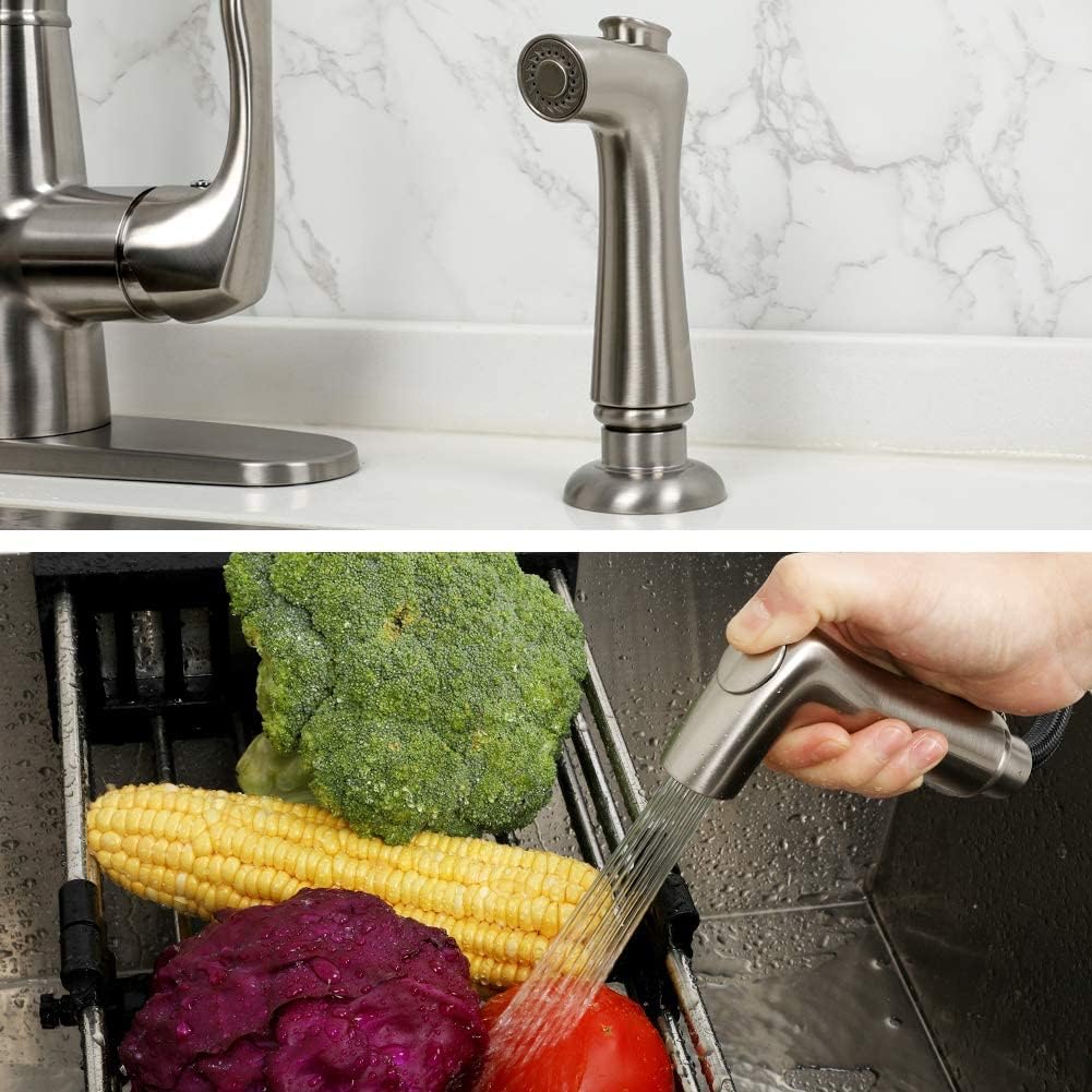 Kitchen Side Sprayer Brushed Nickel, Kitchen Sink Sprayer Head Replacement, Kitchen Sink Faucet Sprayer Hose, Kitchen Sprayer Head Replacement, Kitchen Sink Pull Out Spray head,Kitchen Sink Spray Hose