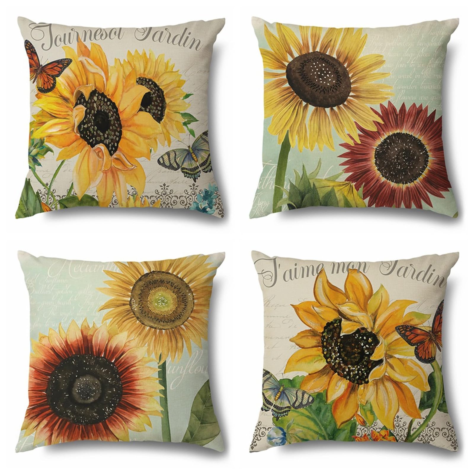 Housses de coussin pour canapé lits chaises extérieur voiture salon