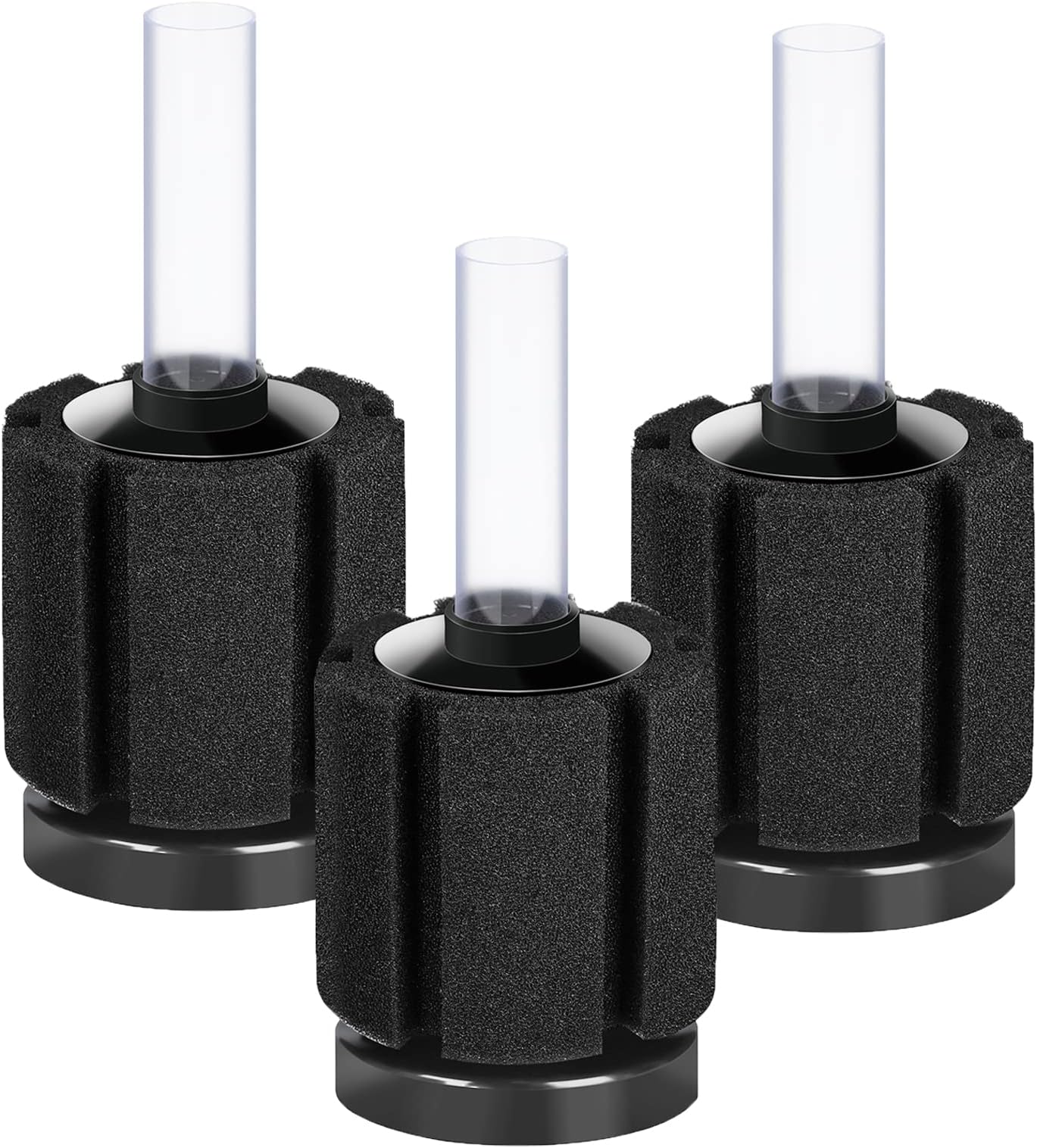 3 PCS Aquarium Bio Sponge Filter Breeding Fry Betta Shrimp Nano Fish Tank 10 Gal