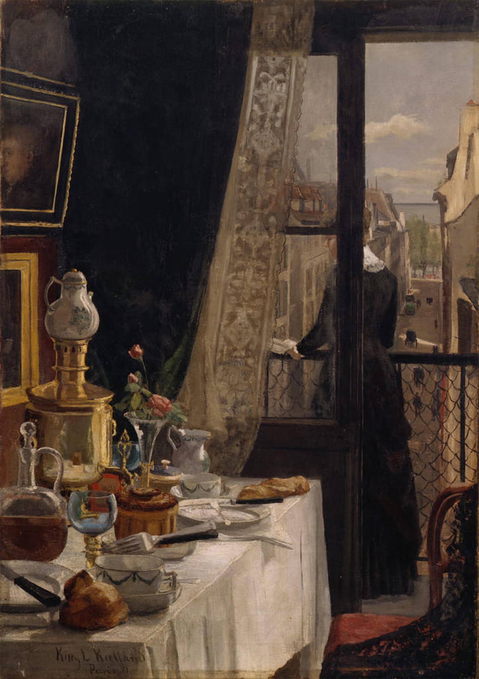 ARTXLXXBN Famous Painting Art Wall Decor Abstract Art Picture Paris Interior by Kitty Lange Kielland Animal Pictures for Home Decor 60x90cm