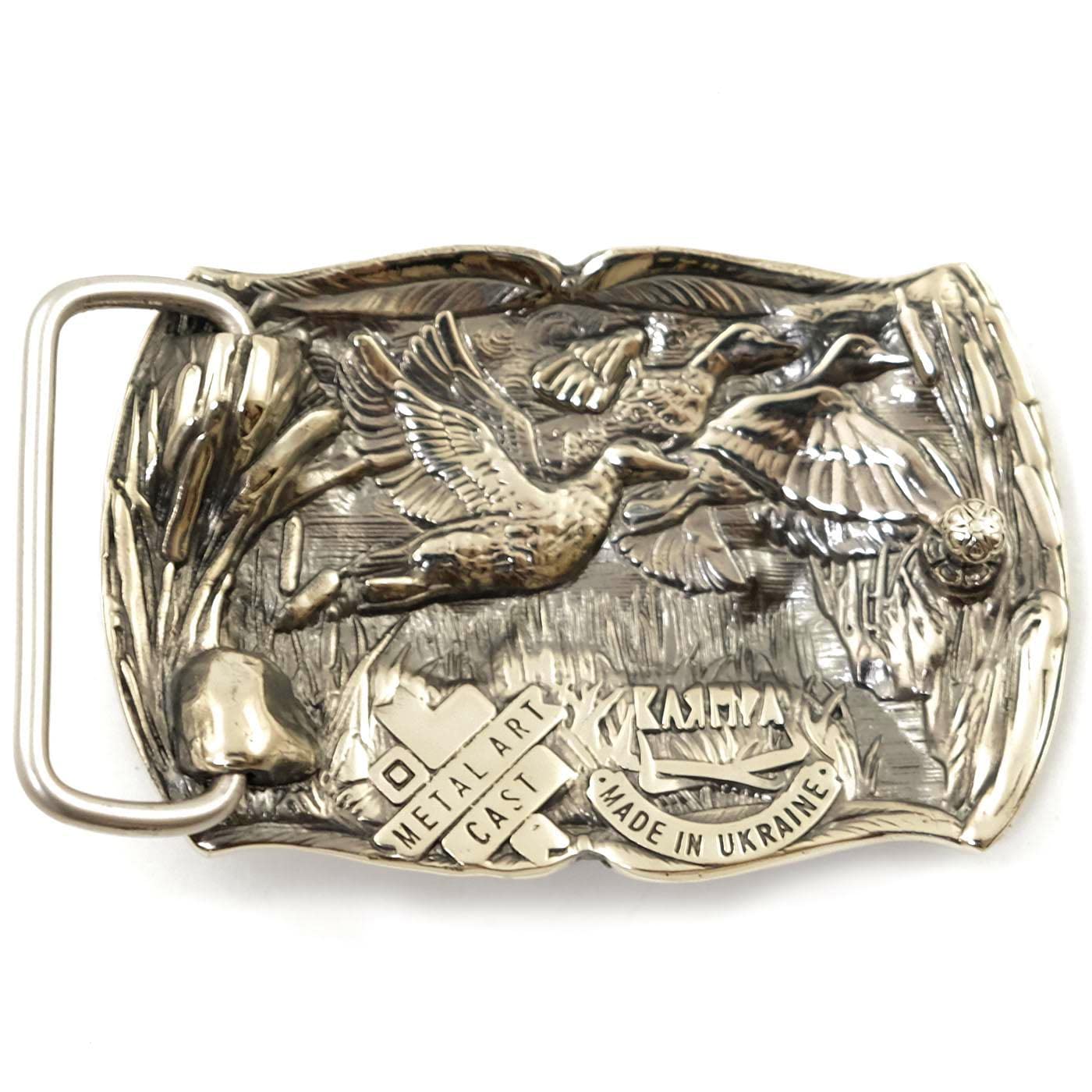 duck hunting belt buckle