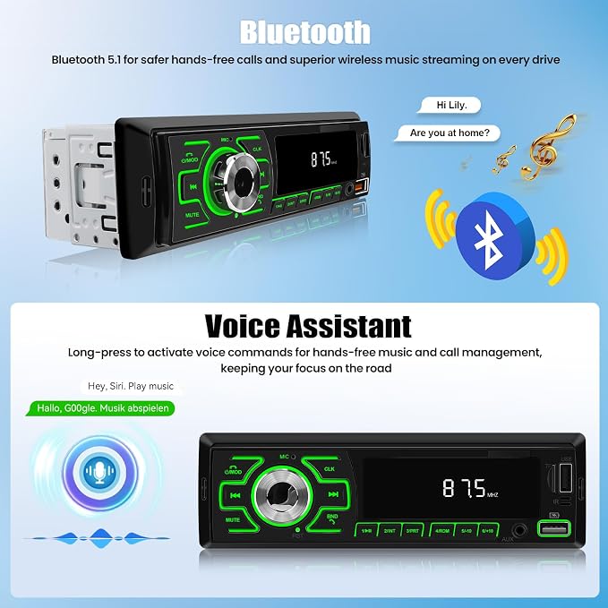 Radio para Auto Stereo Bluetooth Sixwin miniatura 6