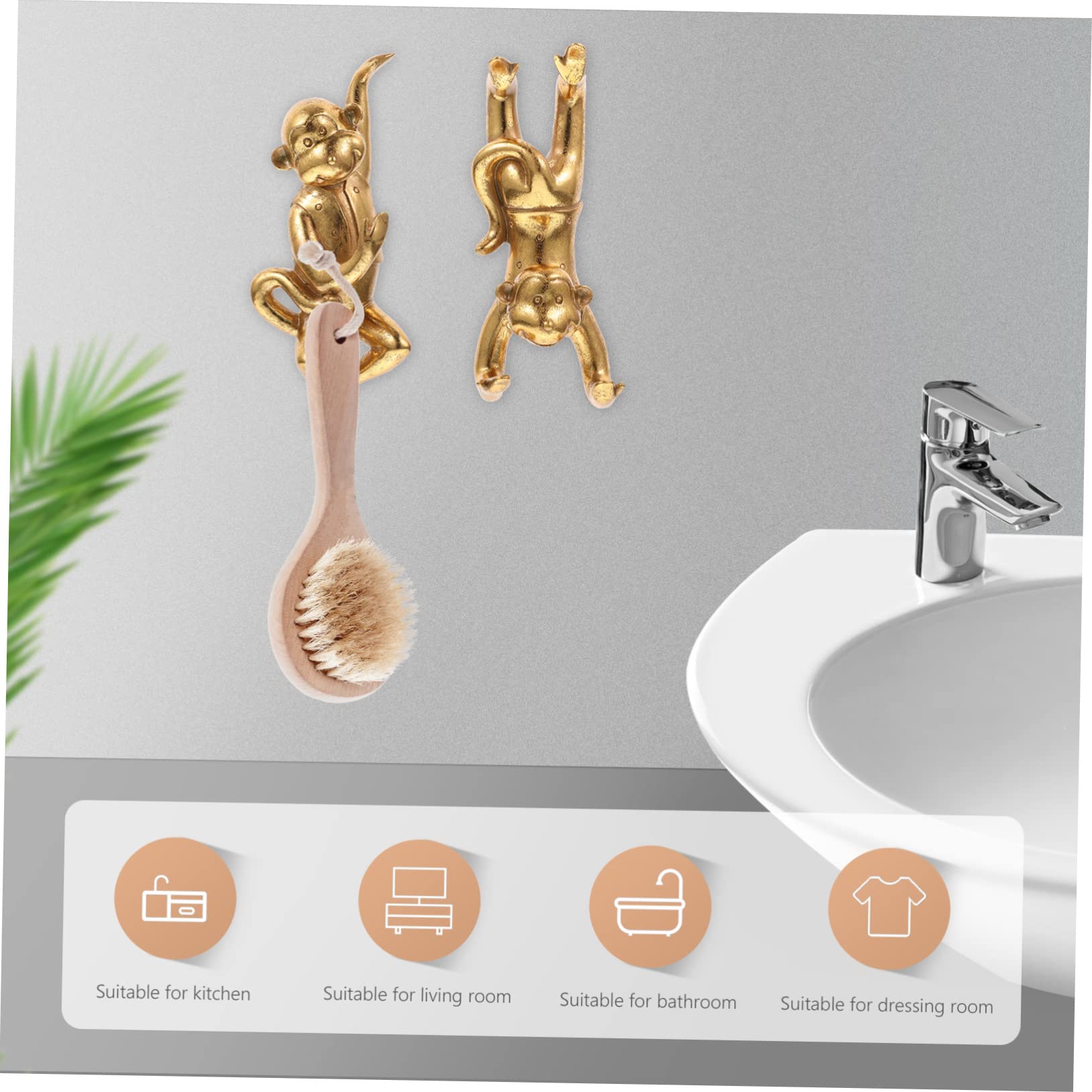 TOPBATHY Ganchos Adhesivos Sin Perforaciones Decorativos Para Casa De Ganchos De Animales Para Colgar Prendas y Accesorios
