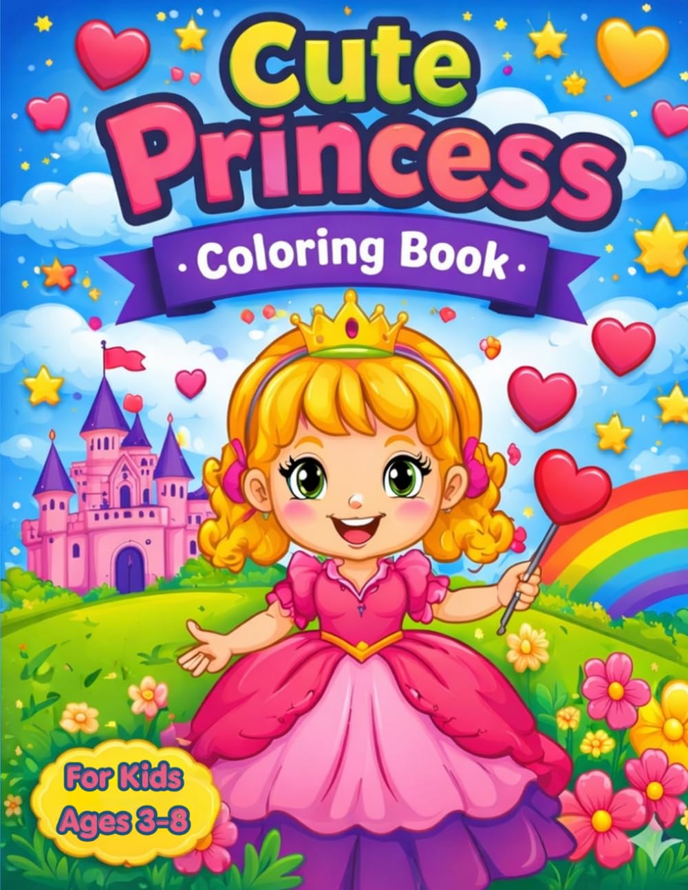 CUTE PRINCESS COLORING BOOK